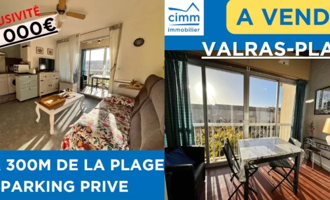 Venez découvrir ce très joli T2 à 300m de la plage!